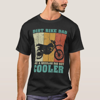 メンズヴィンテージレトロダートバイクパパのような通常のDa Tシャツ