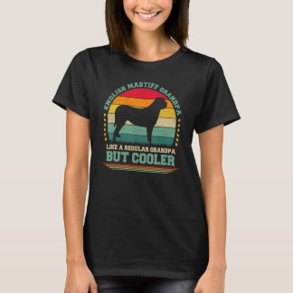 メンズヴィンテージレトロドッグイングリッシュマスティフグランドパFa Tシャツ