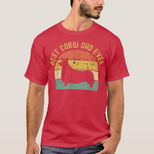 メンズヴィンテージレトロドッグラバーティ最高のコーギパパEv Tシャツ