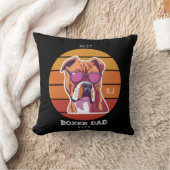 メンズヴィンテージレトロボクサードグッオーバーペットパパ クッション (ブランケット)