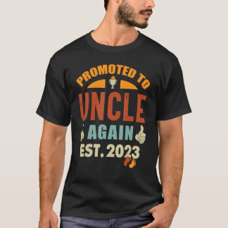 メンズヴィンテージ再び叔父に昇進2023妊娠 Tシャツ