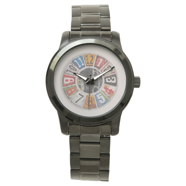 メンズヴィンテージ動揺して時計 腕時計 (正面)