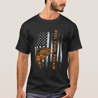 メンズヴィンテージ国旗American カッコいい Reel Pepawおもしろい F Tシャツ