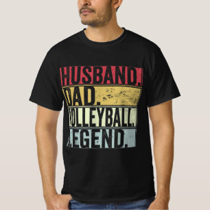 メンズヴィンテージ夫パパバレーボール凡例おもしろい脂肪 Tシャツ