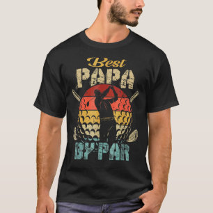 メンズヴィンテージ最高のパパバイパルゴルファーGolf Faters Tシャツ