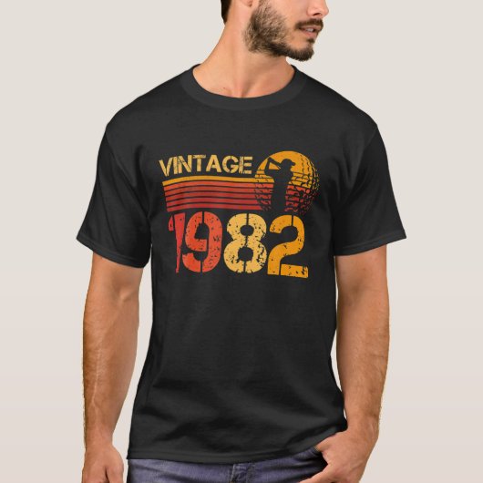 メンズヴィンテージ40誕生日男性へ飾り40日 Tシャツ (正面)