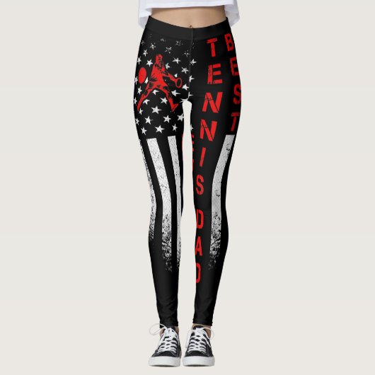 メンズヴィンテージUSAアメリカ国旗テ最高のニスパパイブ レギンス (正面)