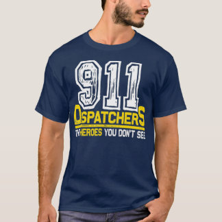 メンズ中911ディスパッチャ・ヒーロー Tシャツ