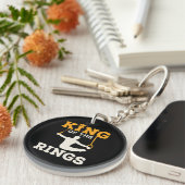 メンズ体操キング・オブ・ザ・リングや輪 キーホルダー (正面右)