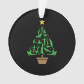 メンズ体操クリスマスツリー オーナメント (正面)