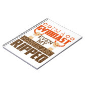 メンズ体操ボーイムナスト手が破れたリングや輪 ノートブック (左側)