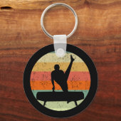 メンズ体操男子サンセット キーホルダー (裏面)