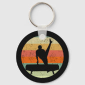 メンズ体操男子サンセット キーホルダー (裏面)