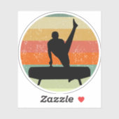 メンズ体操男子サンセット シール (シート)