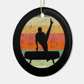 メンズ体操男子サンセット セラミックオーナメント (左)