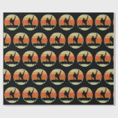 メンズ体操男子サンセット ラッピングペーパー (フラット)