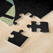 メンズ体操男性オンポンメルホースサンセット ジグソーパズル (側面)