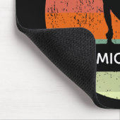 メンズ体操男性体操選手サンセットモノグラム マウスパッド (コーナー)