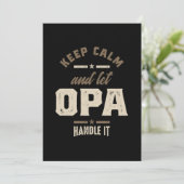 メンズ保コールとOpaグランドパギフト サンキューカード (スタンド正面)