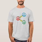 メンズ共有ピースTシャツ Tシャツ (正面)
