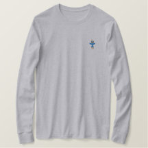 メンズ刺繍ロゴ長袖Tシャツ