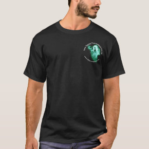 メンズ前部および背部ロゴのTシャツ Tシャツ
