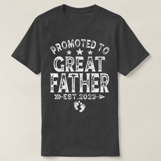 メンズ動揺しては2023年に素晴らし父に昇進 Tシャツ (デザイン正面)