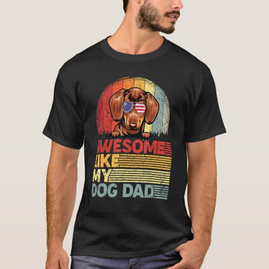 メンズ動揺してダッ素晴らしシュント私の犬のパパ Tシャツ (正面)