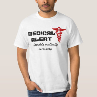 メンズ医学の注意深いワイシャツ Tシャツ