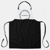 メンズ名前をカスタムする料理及びベーキング エプロン (正面)