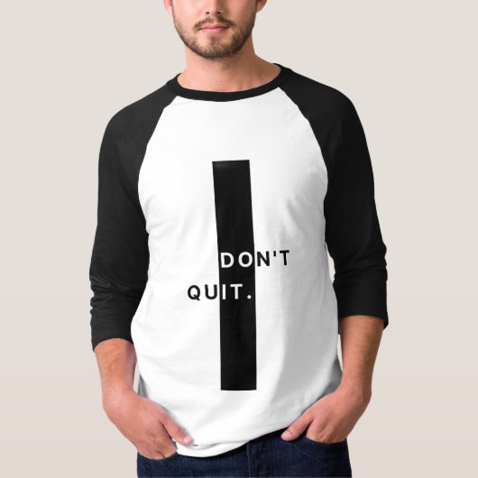 メンズ向け「諦めるな」Tシャツ Tシャツ (正面)