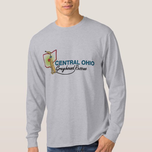 メンズ基本的な長袖のTシャツ Tシャツ (正面)