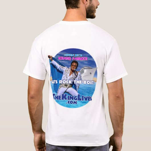 メンズ基本的なTシャツ Tシャツ (裏面)