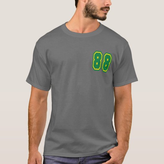 メンズ基本的なT (ダークグレー) Tシャツ (正面)