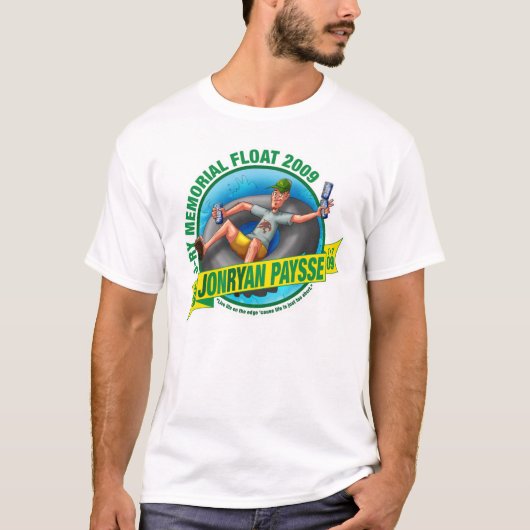メンズ基本的なT (白い) Tシャツ (正面)