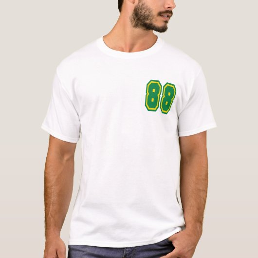 メンズ基本的なT (白い) Tシャツ (正面)