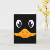 メンズ大人子供用おかしいダックフェイスコスチューム かわいいD カード (黄色い花)