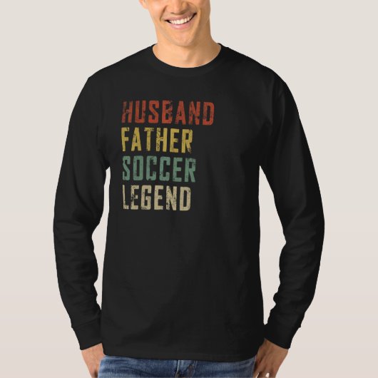 メンズ夫の父サッカー伝説サッカースポーツ脂肪 Tシャツ (正面)