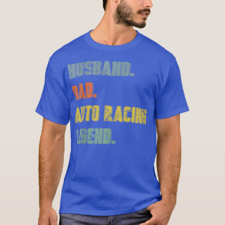 メンズ夫パパオートレーシングレジェンドヴィンテージ父 Tシャツ