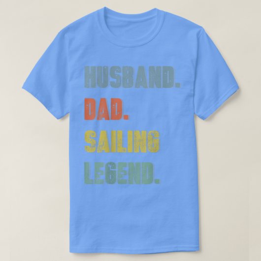 メンズ夫パパセーリングレジェンド父のヴィンテージD Tシャツ (デザイン正面)