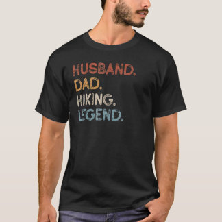 メンズ夫パパハイキングレジェンドヴィンテージハイカーファス Tシャツ