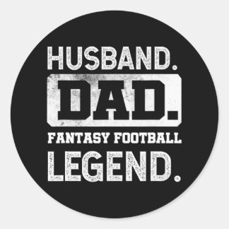 メンズ夫パパファンタジーサッカーレジェンド ラウンドシール
