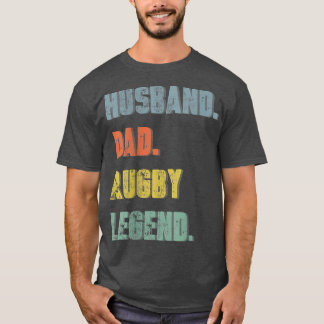 メンズ夫パパラグビーレジェンドヴィンテージ父の日 Tシャツ