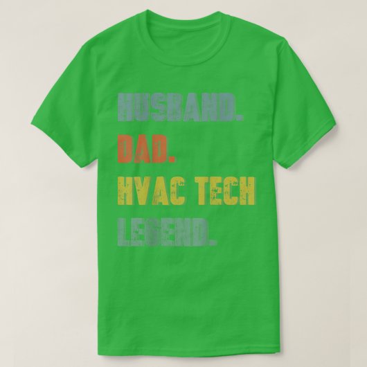 メンズ夫パパHvac技術凡例ヴィンテージ 父の Tシャツ (デザイン正面)