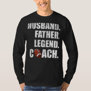 メンズ夫ファーザーレジェンドフラッグサッカーコーチファ Tシャツ