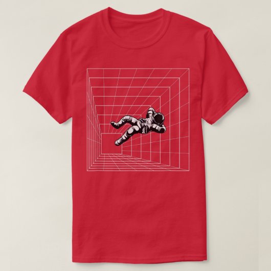 メンズ宇宙飛行士宇宙 Tシャツ (デザイン正面)