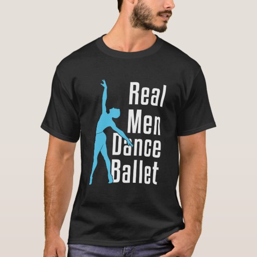 メンズ実在ダンスバレエ Tシャツ (正面)