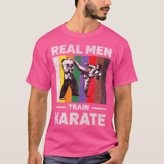 メンズ実在トレーニング空手ヴィンテージテコンドー空手 Tシャツ