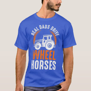 メンズ実在パパ駆動ホイールホーストラクターギフト Tシャツ
