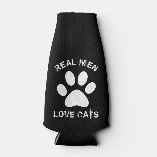 メンズ実在ラブキャッツカスタム文字パーソナライズされた ボトルクーラー (正面)